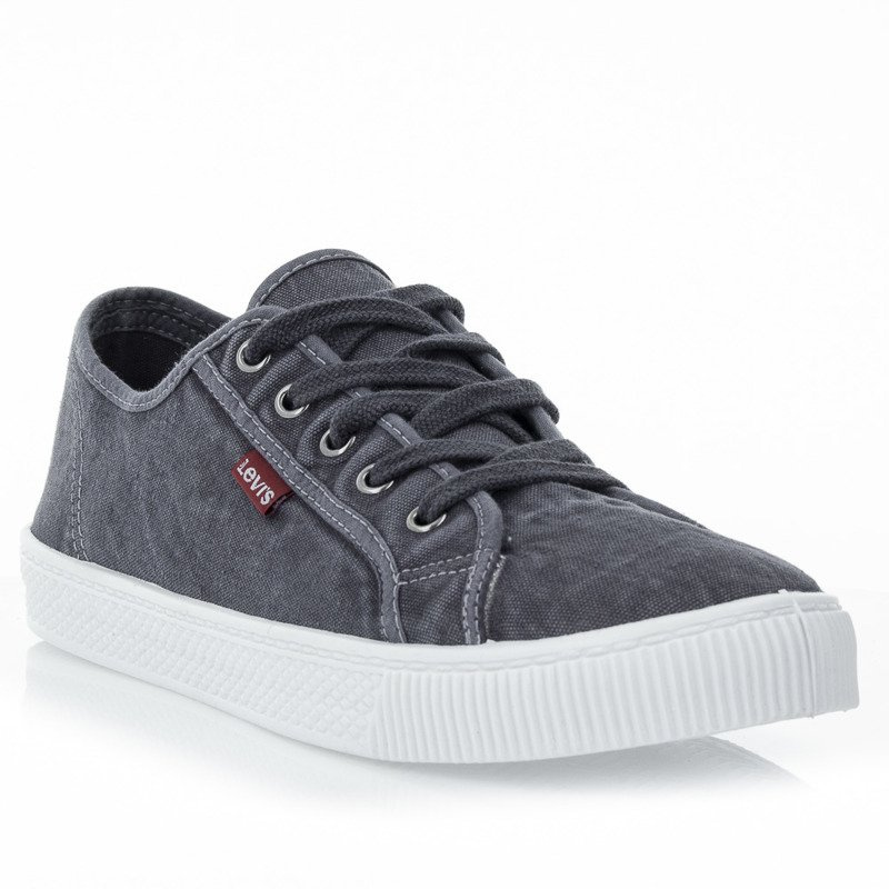LEVI´S – Zapatillas Levi’s Malibu Beach Hombre Gris Talla 44 – Lona Casual - Imagen 7