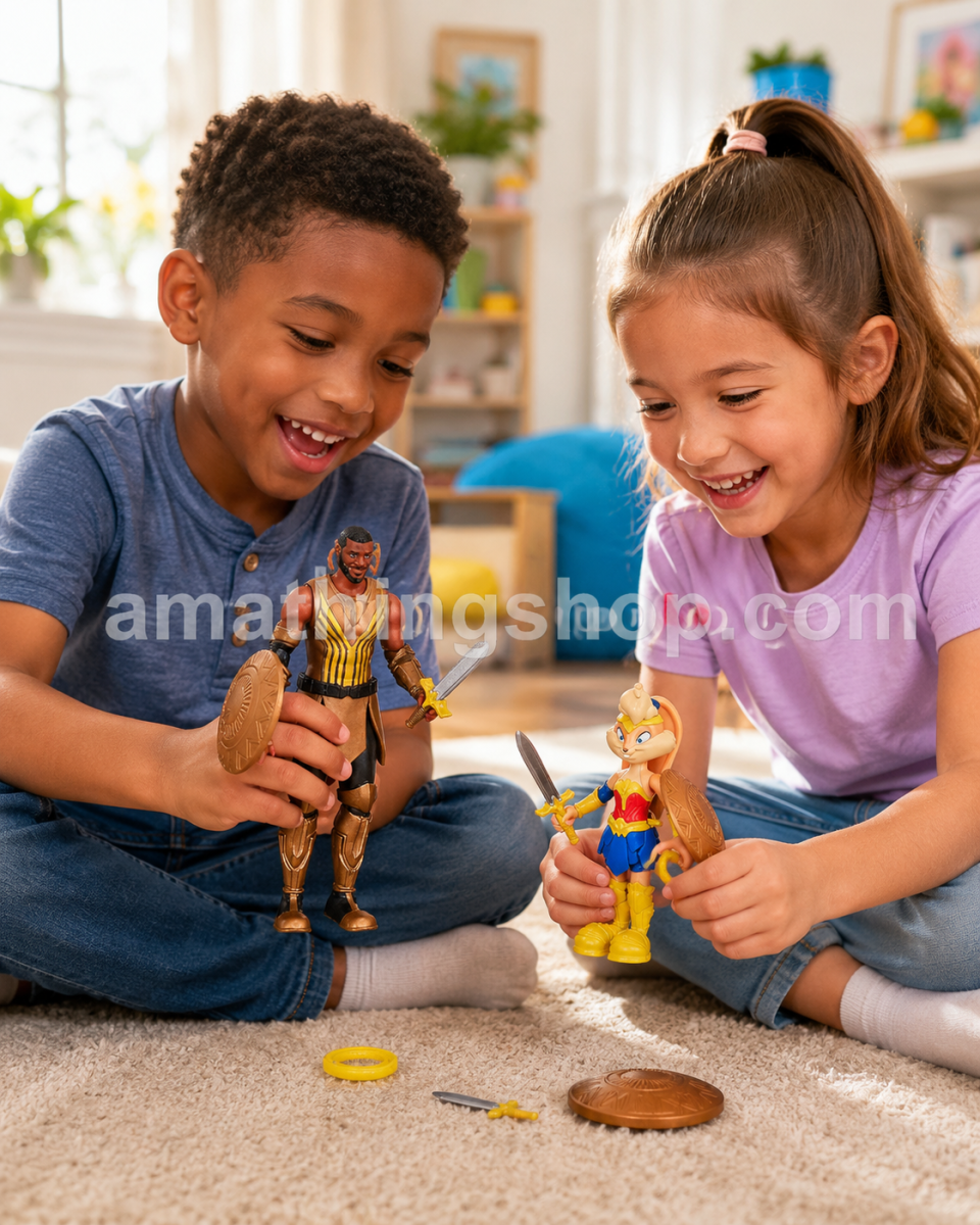 SPACE JAM – Space Jam A New Legacy Pack Figuras LeBron James y Lola Bunny 13 cm Moose Toys 14623 - Imagen 6