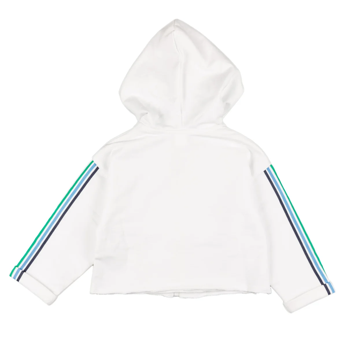 Sudadera abierta de niña blanca con arcoirirs - Imagen 5