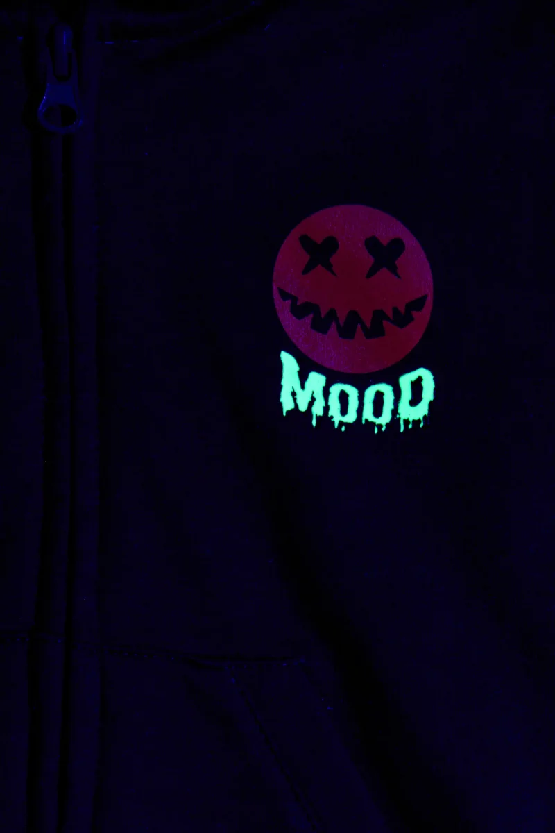Sudadera niño antracita y diseño calabaza | Con capucha - Imagen 6