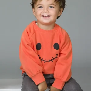 Sudadera de bebé naranja calabaza