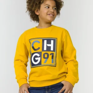 Sudadera cerrada de niño amarillo CHG