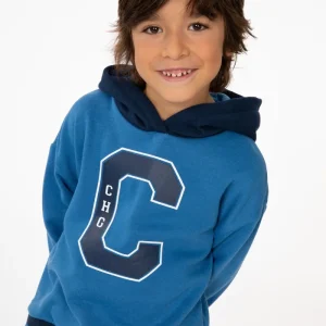 Sudadera cerrada de niño azul CHG