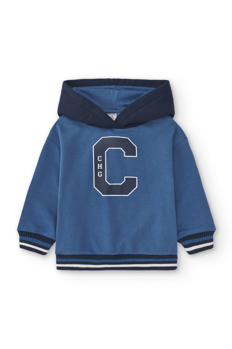 Sudadera cerrada de niño azul CHG - Imagen 3