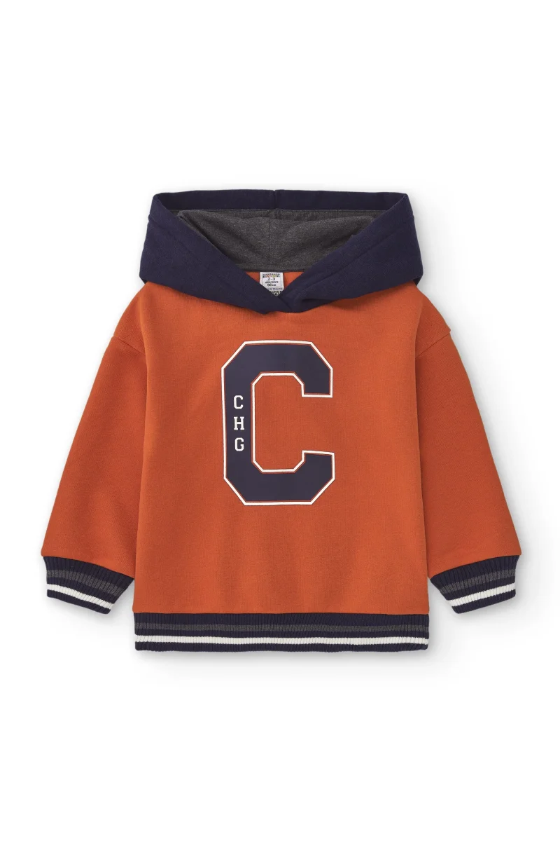 Sudadera con capucha de niño naranja CHG - Imagen 3