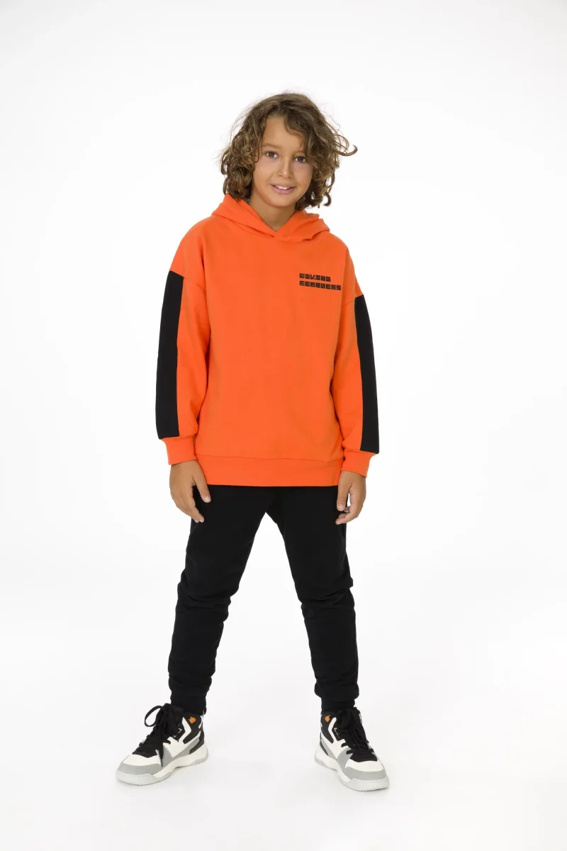 Sudadera cerrada de niño naranja Tokyo - Imagen 5