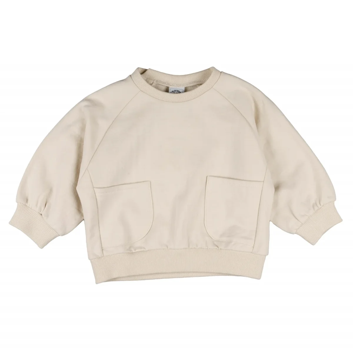 Sudadera de bebé color piedra - Imagen 4