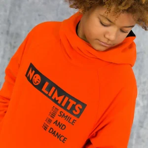 Sudadera de niño color naranja