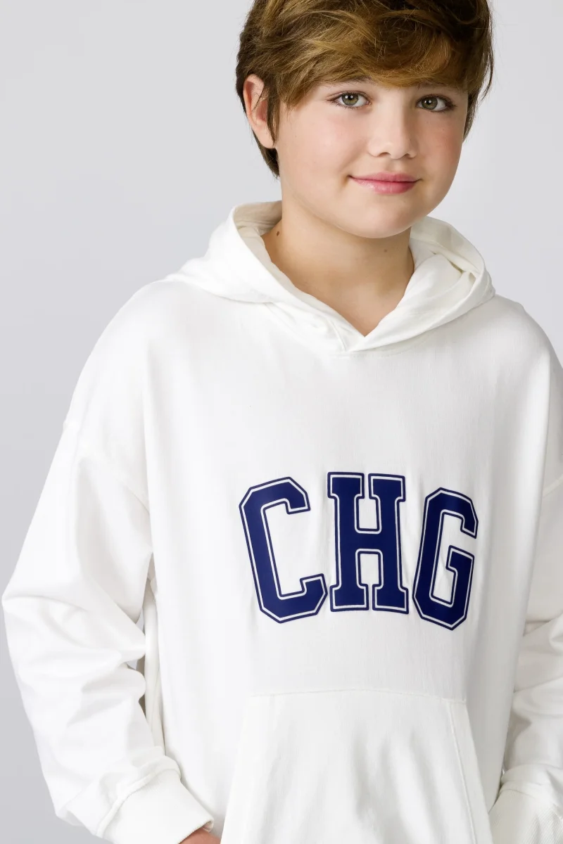 Sudadera beige claro con capucha - Charanga - Imagen 2