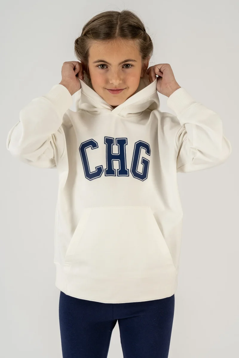 Sudadera beige claro con capucha - Charanga - Imagen 4