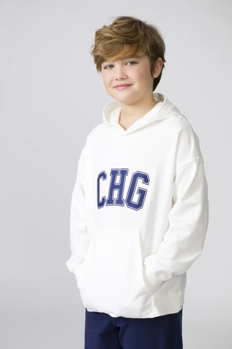 Sudadera beige claro con capucha - Charanga - Imagen 5