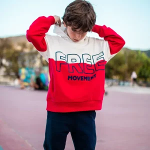 Sudadera roja de niño