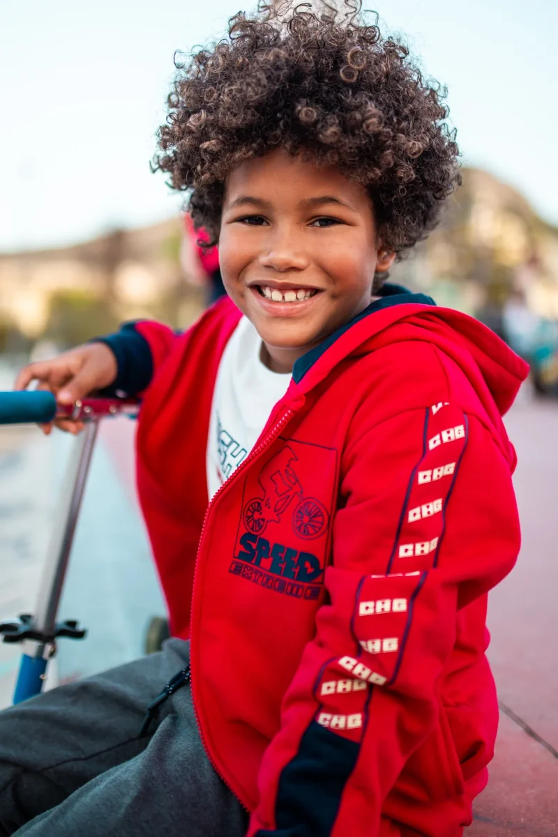 Sudadera de niño rojo speed