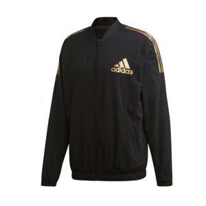 ADIDAS – Sudadera Hombre Negra Oro Sport ID Talla S 73×50 cm