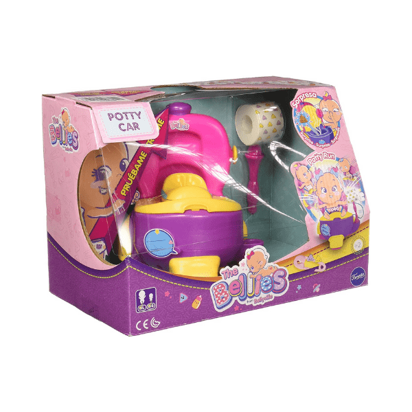 FAMOSA – The Bellies Potty Car Famosa 7015140 Orinal con Ruedas y Sorpresas