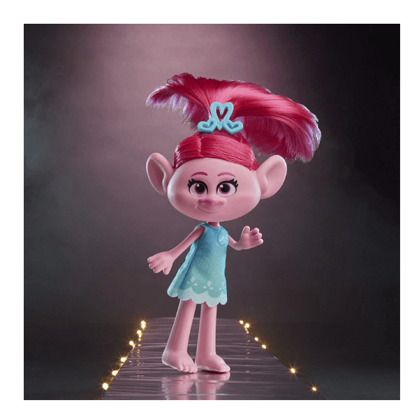 TROLLS – Muñeca Poppy Trolls World Tour Hasbro Fashion 14 cm para niñas - Imagen 4