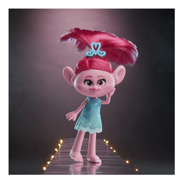 TROLLS – Muñeca Poppy Trolls World Tour Hasbro Fashion 14 cm para niñas - Imagen 5