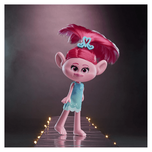 TROLLS – Muñeca Poppy Trolls World Tour Hasbro Fashion 14 cm para niñas - Imagen 6