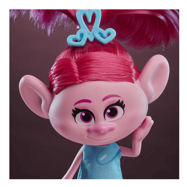 TROLLS – Muñeca Poppy Trolls World Tour Hasbro Fashion 14 cm para niñas - Imagen 8