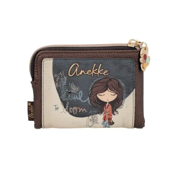 Monedero billetero flexible pequeño ANEKKE · RFID · Coleccion Tulip