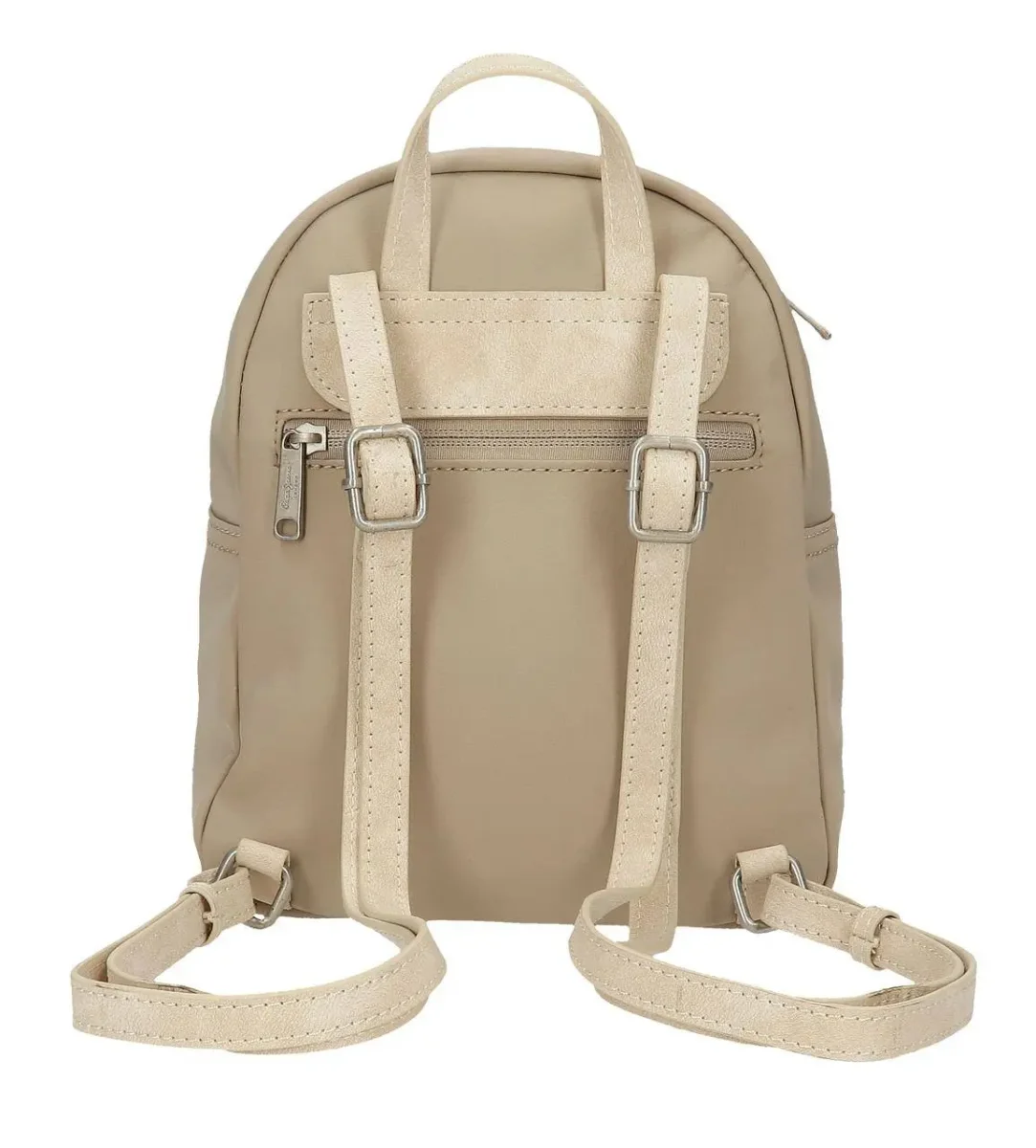 Mochila Pepe Jeans · Mochila pequeña · Coleccion Jana · Color Beige - Imagen 5