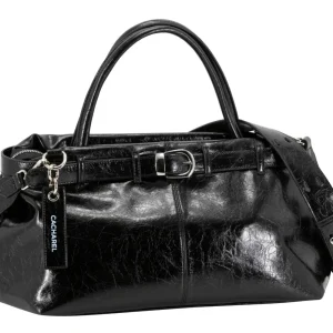Bolso bandolera CACHAREL · Con dos asas de mano · Maxi Shopper · Color Negro