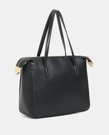 Bolso ROBERT PIETRI · Bandolera con dos asas de mano · Tamaño medio · Coleccion Mercurio · Color Negro - Imagen 3