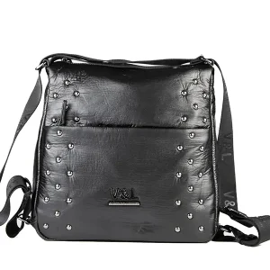 Bolso Mochila VICTORIO & LUCCHINO · Color Negro · 3 en 1 · Coleccion Gina