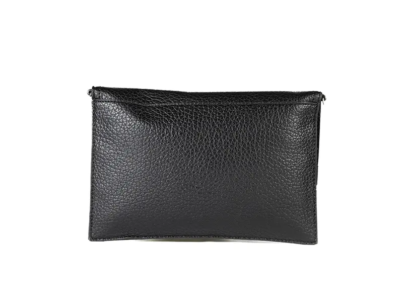 Bolso bandolera CACHAREL · Pequeño con solapa · Color Negro - Imagen 3