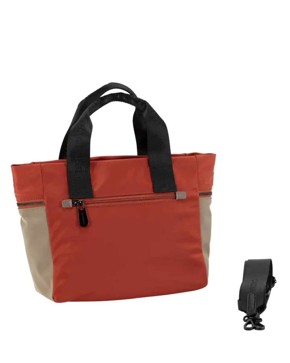 Bolso Shopper Nylon CACHAREL · Con dos asas y asa bandolera - Imagen 3