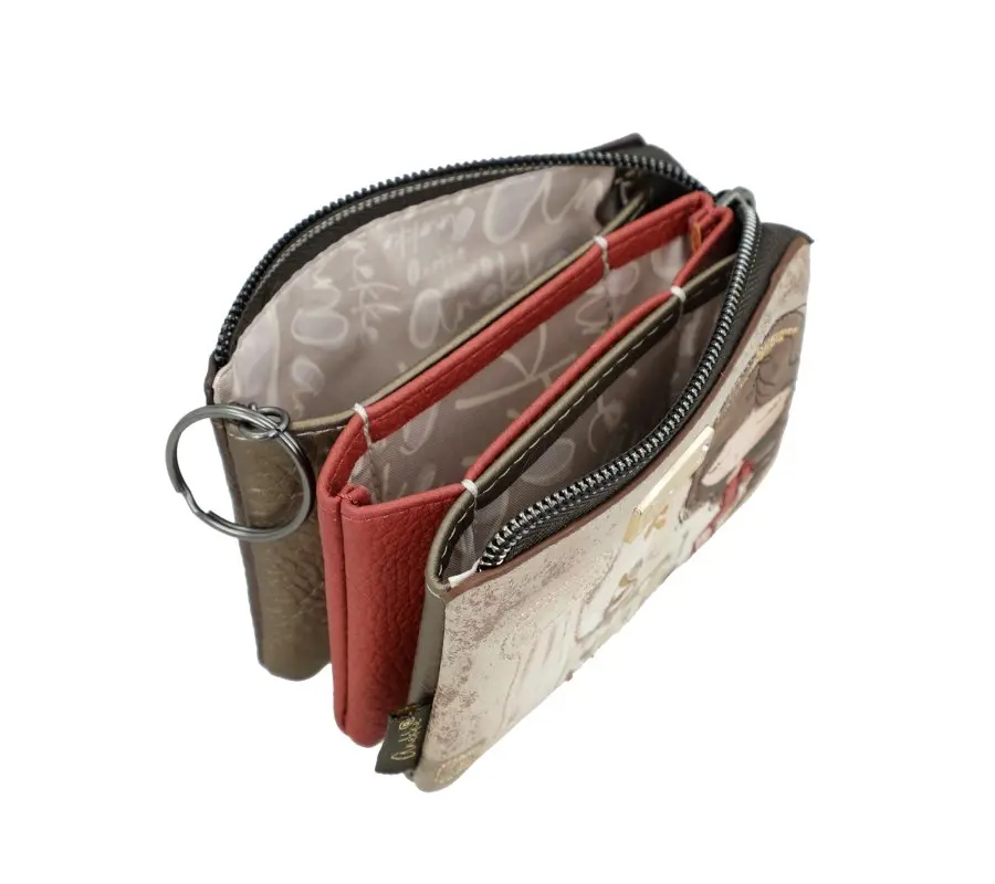 Monedero pequeño ANEKKE · Con triple compartimento · Coleccion Muse - Imagen 5