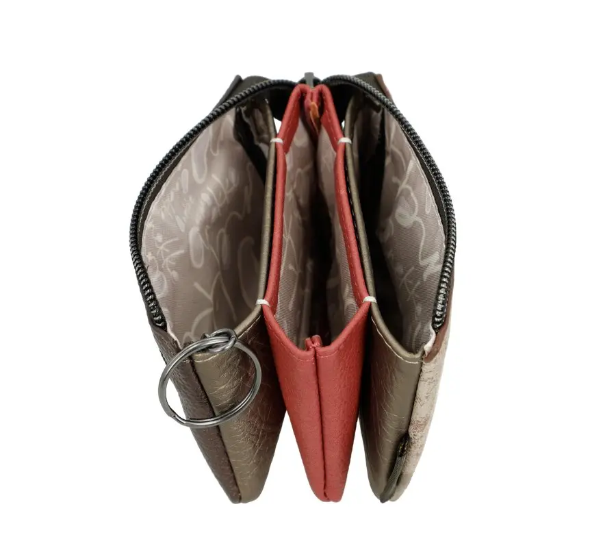 Monedero pequeño ANEKKE · Con triple compartimento · Coleccion Muse - Imagen 7