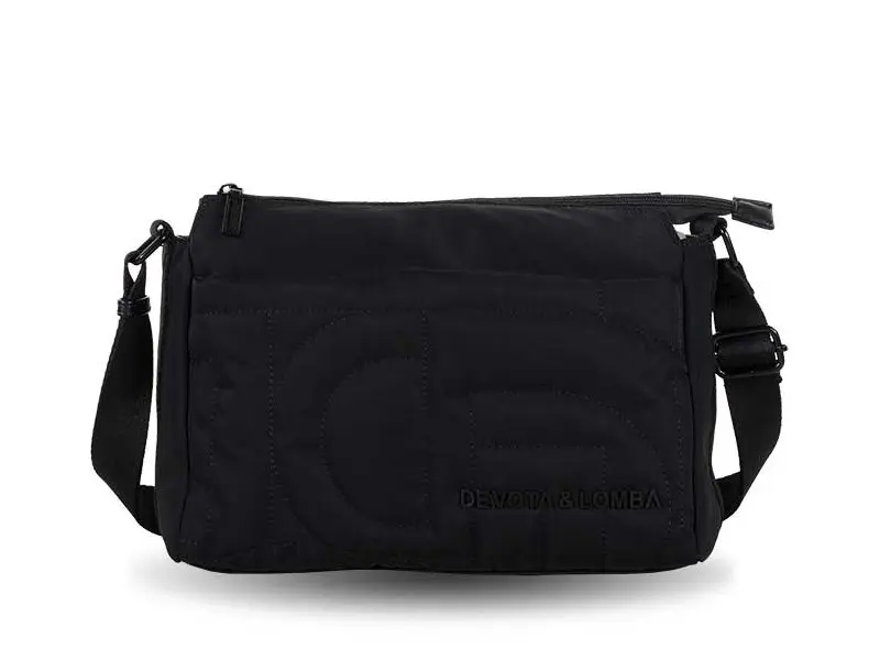 Bolso DEVOTA & LOMBA · Bandolera mediana · Color Negro y Marrón - Imagen 2