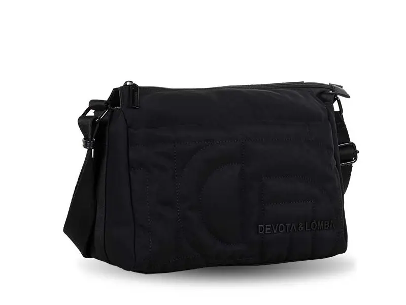 Bolso DEVOTA & LOMBA · Bandolera mediana · Color Negro y Marrón - Imagen 3