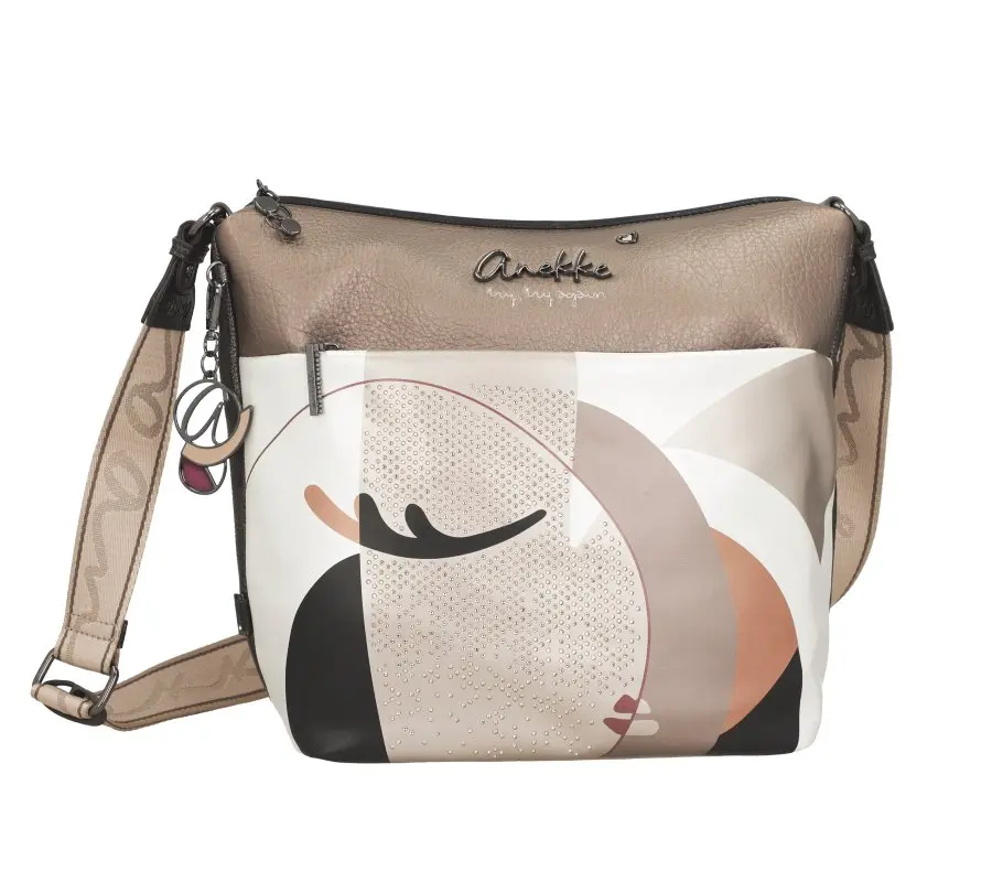 Bandolera grande con bolsillo frontal ANEKKE · Coleccion Eikon