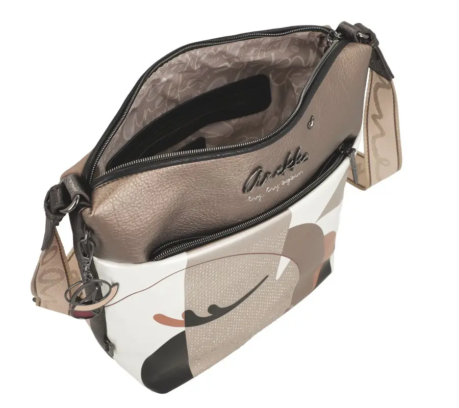 Bandolera grande con bolsillo frontal ANEKKE · Coleccion Eikon - Imagen 7