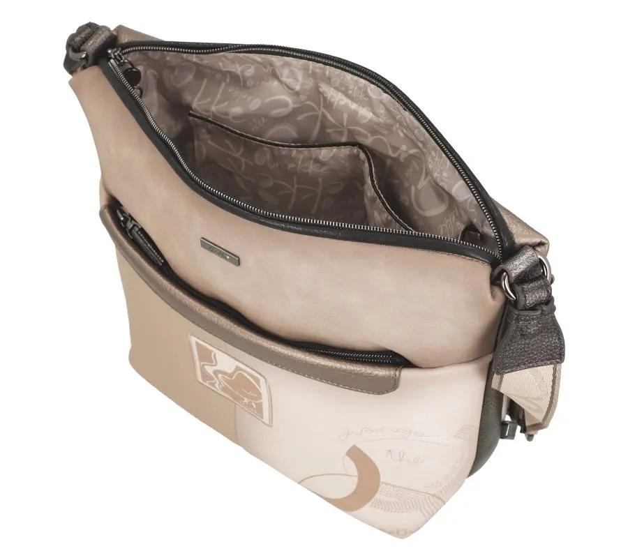 Bandolera grande con bolsillo frontal ANEKKE · Coleccion Eikon - Imagen 8