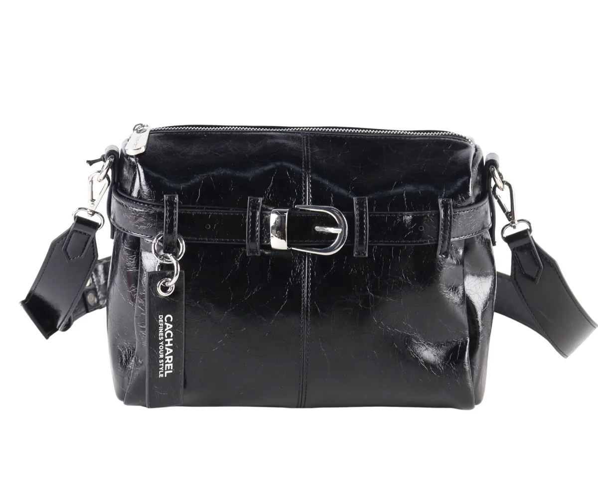 Bolso bandolera CACHAREL · Bandolera pequeña · Color Negro