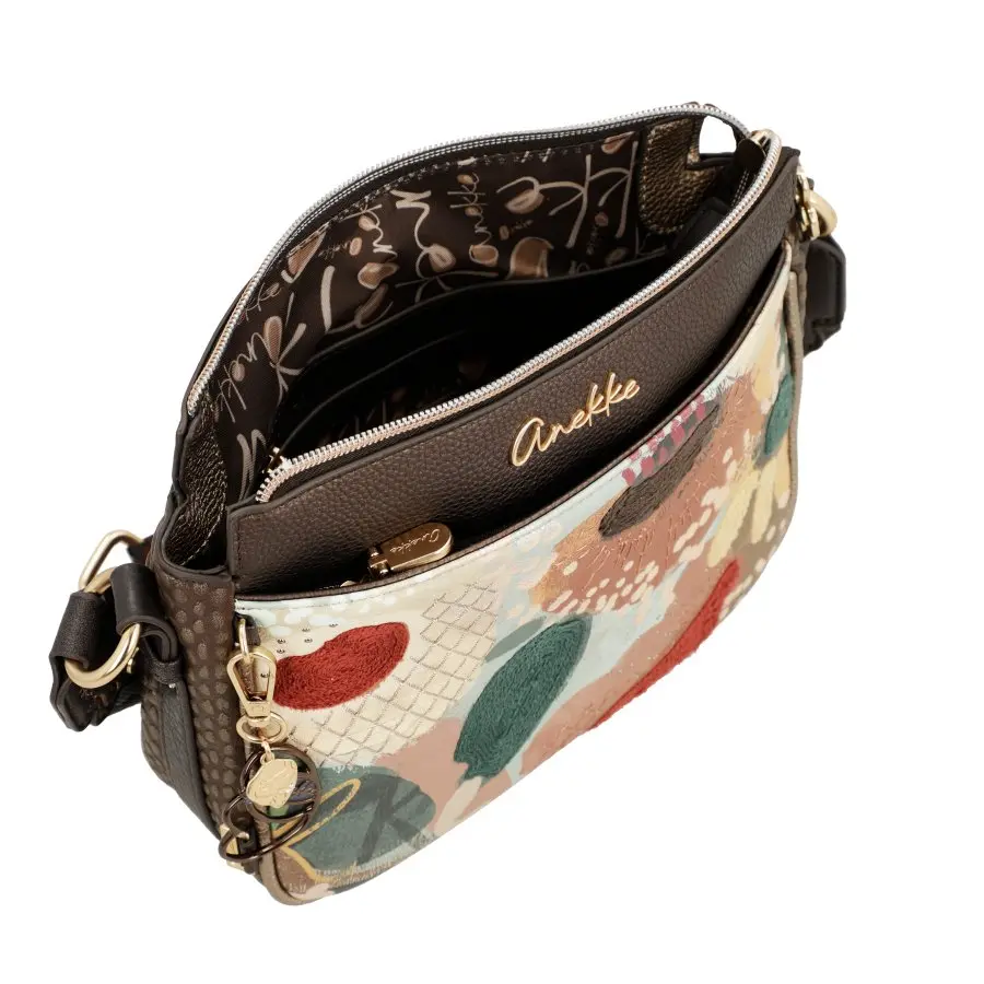 Bandolera mediana ANEKKE · Tres compartimentos · Colección Blossom - Imagen 6