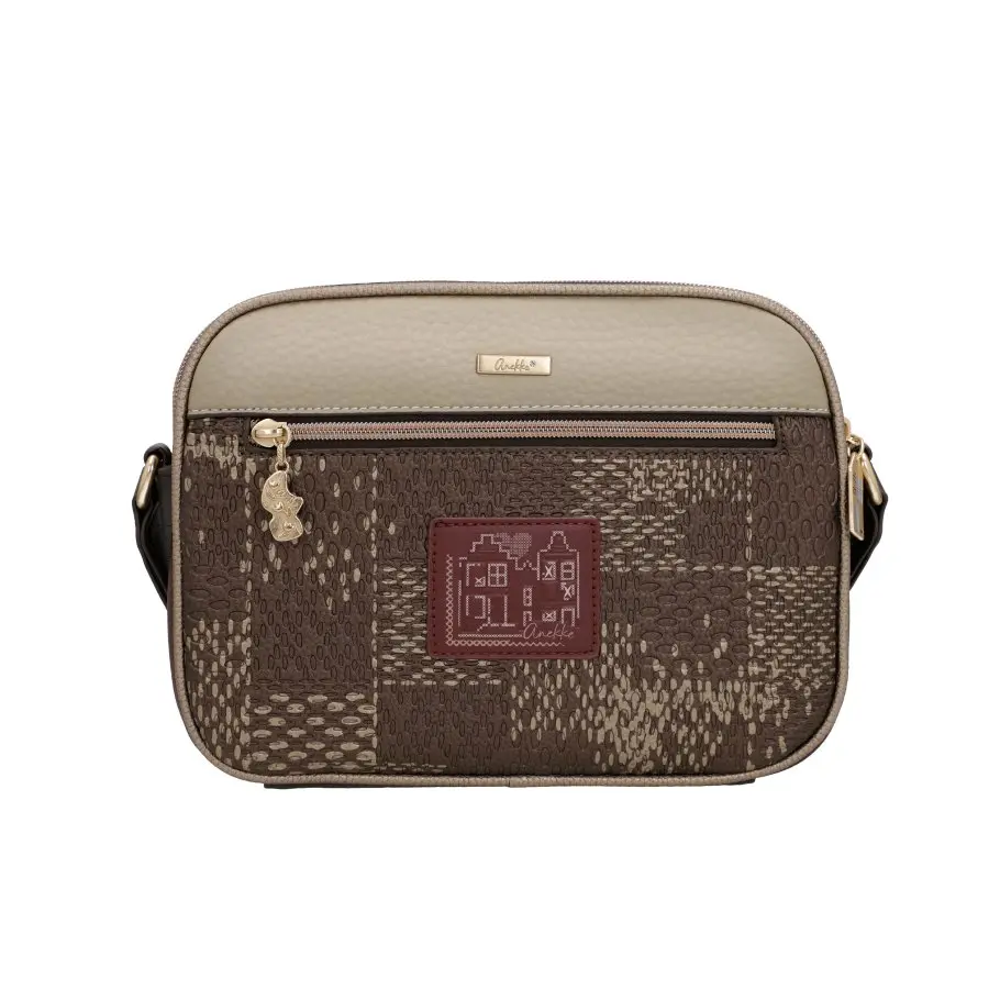 Bolso ANEKKE · Bandolera mediana · Doble compartimento · Bolsillo Frontal · Coleccion Blossom - Imagen 5