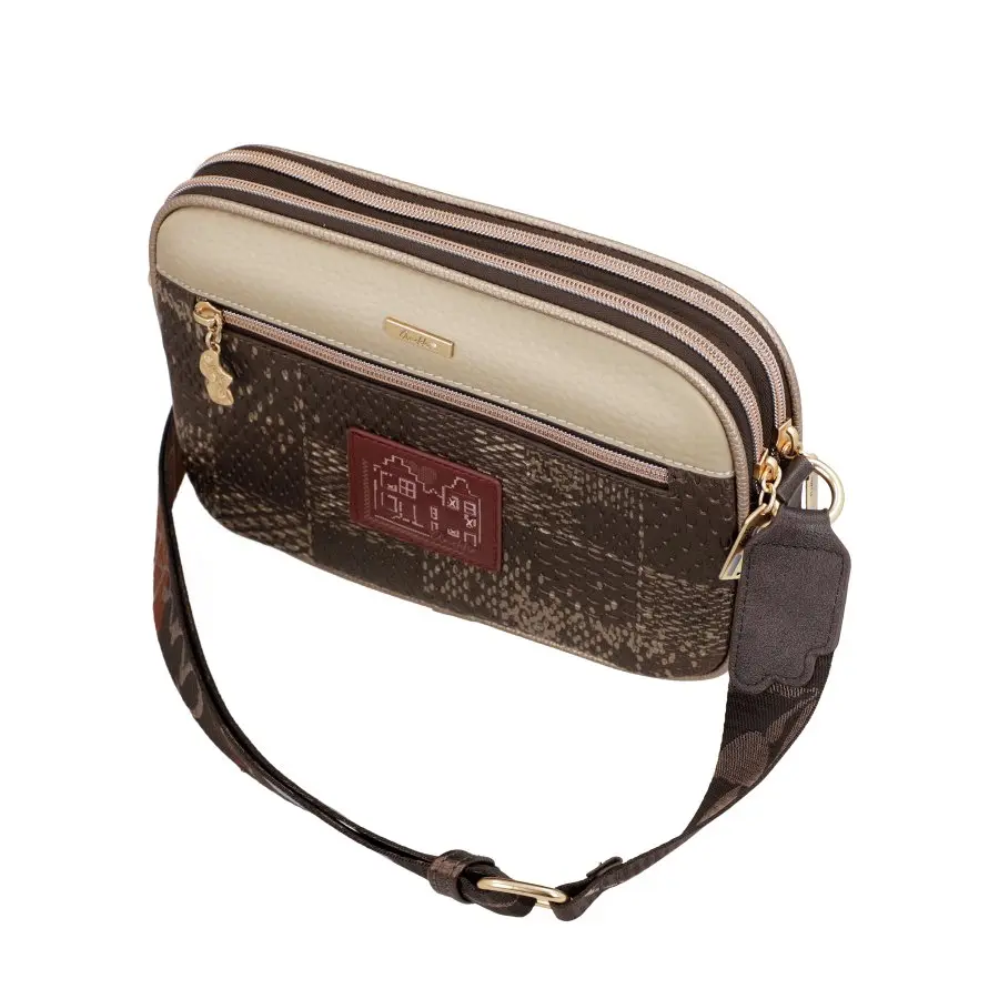 Bolso ANEKKE · Bandolera mediana · Doble compartimento · Bolsillo Frontal · Coleccion Blossom - Imagen 7