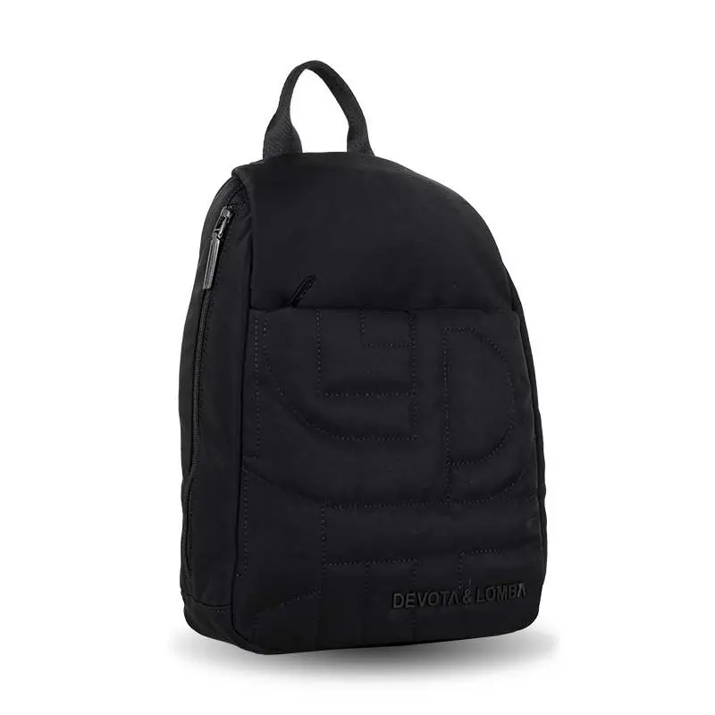 Mochila DEVOTA & LOMBA · Mochila Antirrobo · Material Nylon · Color Negro y Marrón - Imagen 6