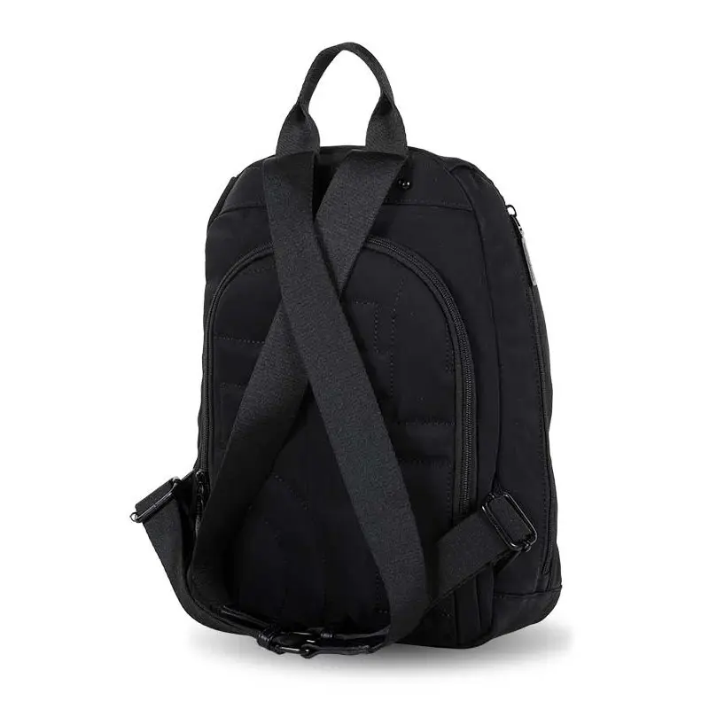 Mochila DEVOTA & LOMBA · Mochila Antirrobo · Material Nylon · Color Negro y Marrón - Imagen 7