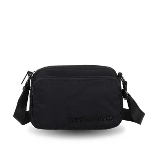 Bolso DEVOTA & LOMBA · Bandolera pequeña · Triple compartimento · Color Negro y Marrón