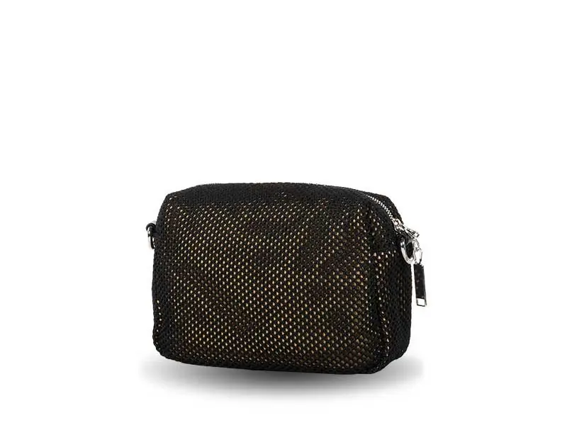 Bolso DEVOTA & LOMBA · Bandolera pequeña · Rejilla · Color Negro - Imagen 4