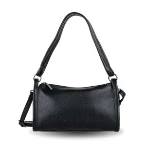 Bolso DEVOTA & LOMBA · Bandolera mediana · Color Negro y Marrón