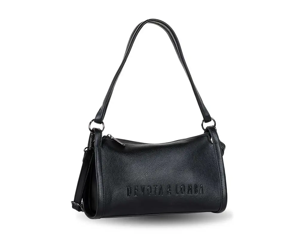 Bolso DEVOTA & LOMBA · Bandolera mediana · Color Negro y Marrón - Imagen 3