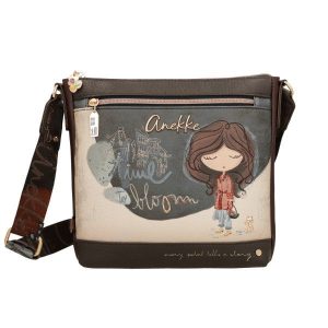 Bandolera mediana con bolsillo frontal ANEKKE · Coleccion Tulip