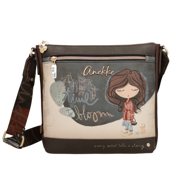 Bandolera mediana con bolsillo frontal ANEKKE · Coleccion Tulip - Imagen 2