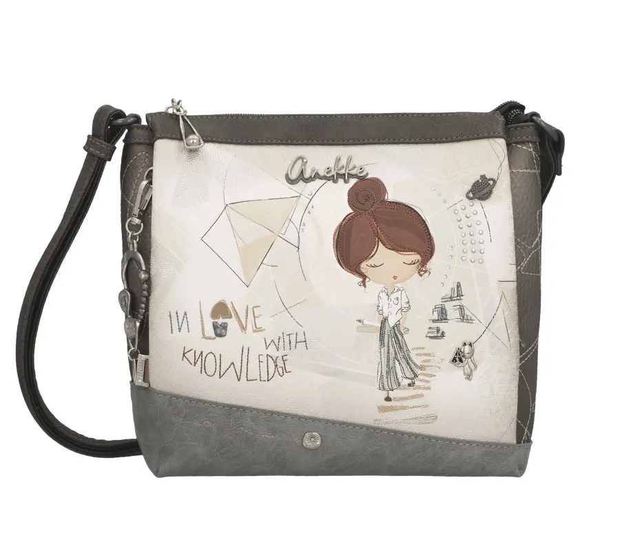 Bandolera mediana con tres compartimentos ANEKKE · Coleccion Sophia - Imagen 2